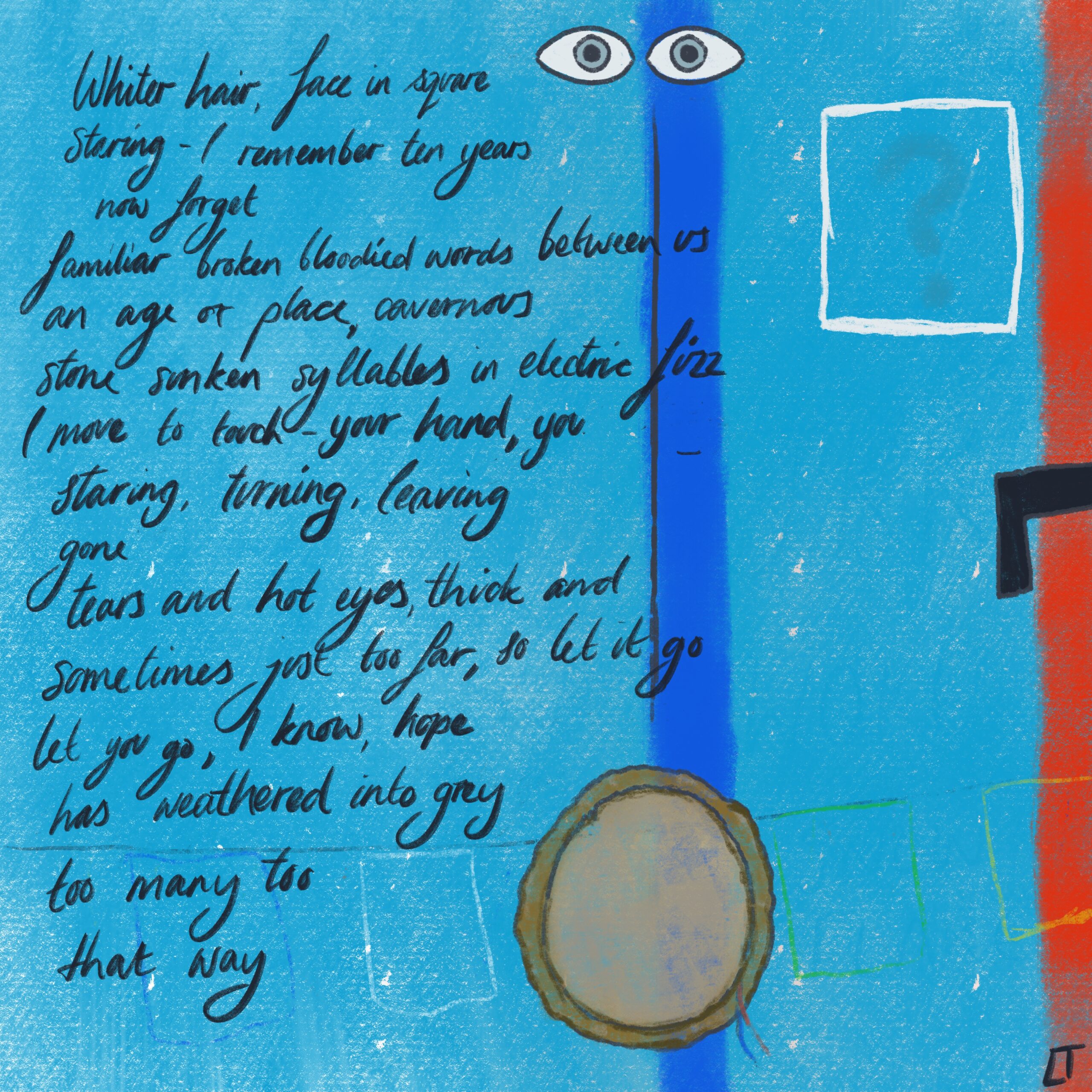 Illustration of the poem Lost That Way by Luitha Tamaya